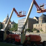 Construction for Papal Visit