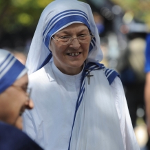 Missionaries of Charity Gathered for the Papal Mass