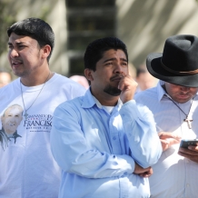 Hispanic Community Present at the Papal Mass