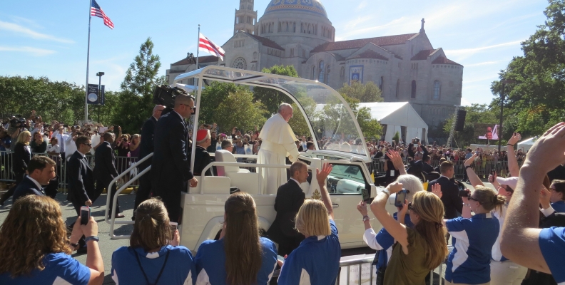 Meg Ross Saw the Pope Last Semester in Rome then on Our Own Campus