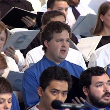 Voices from CUA, the Basilica, and the Archdiocese blended in the papal choir.