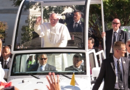 Pope Francis Has Arrived at Catholic University