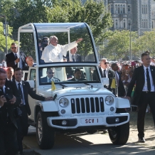 Pope Francis and the Popemobile