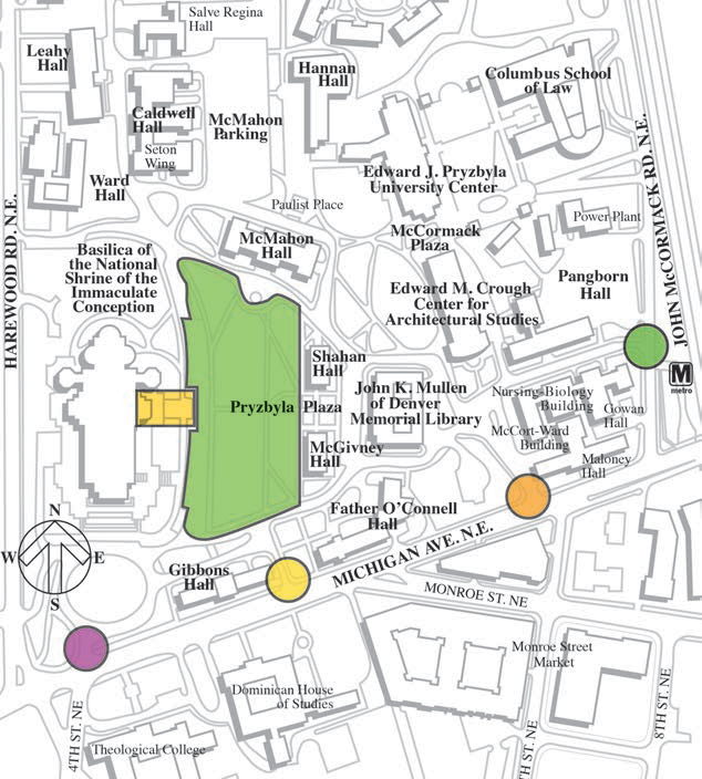 cua campus map