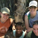Katie Bahr (bottom, right), a writer in the University Office of Public Affairs, recently traveled to Banica in the Dominican Republic as part of a short-term mission trip.