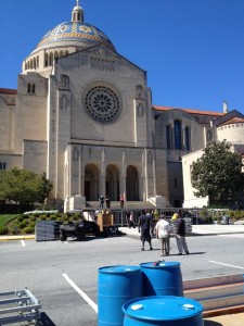 Construction for Papal Visit