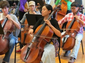 Musicians from the Symphony Orchestra who will be performing during the Canonization Mass rehearse together Sept. 17. 