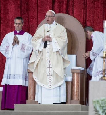 Pope Francis Greets The People