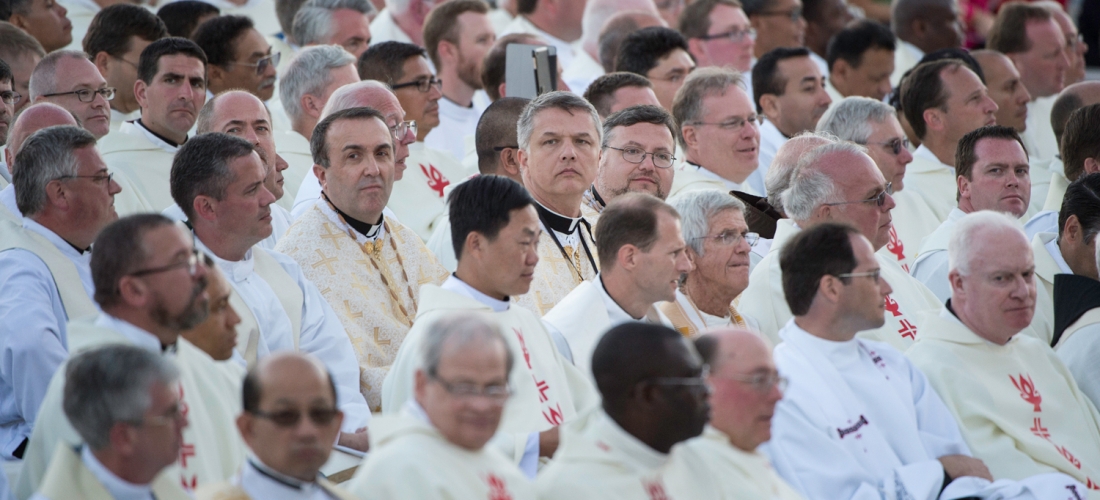 Priests during Mass