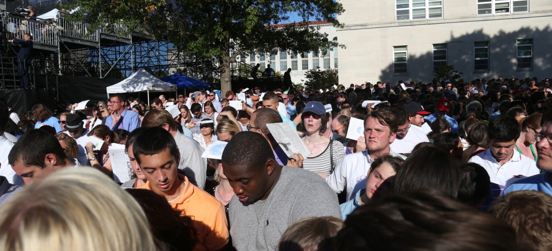 Thousands stood for hours on a warm, sunny day for their chance to participate in the papal Mass.