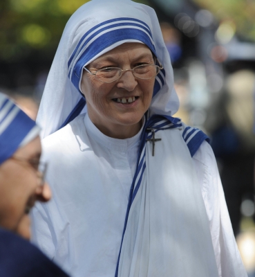 Missionaries of Charity Gathered for the Papal Mass