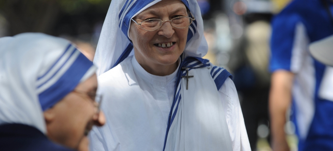 Missionaries of Charity Gathered for the Papal Mass