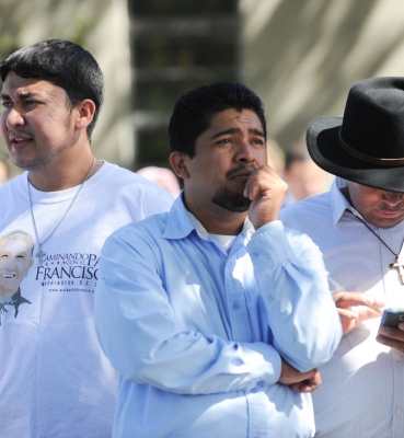 Hispanic Community Present at the Papal Mass