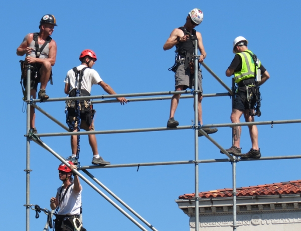 Construction on Campus in Full Swing for Papal Visit