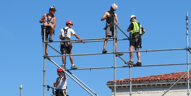 Construction on Campus in Full Swing for Papal Visit