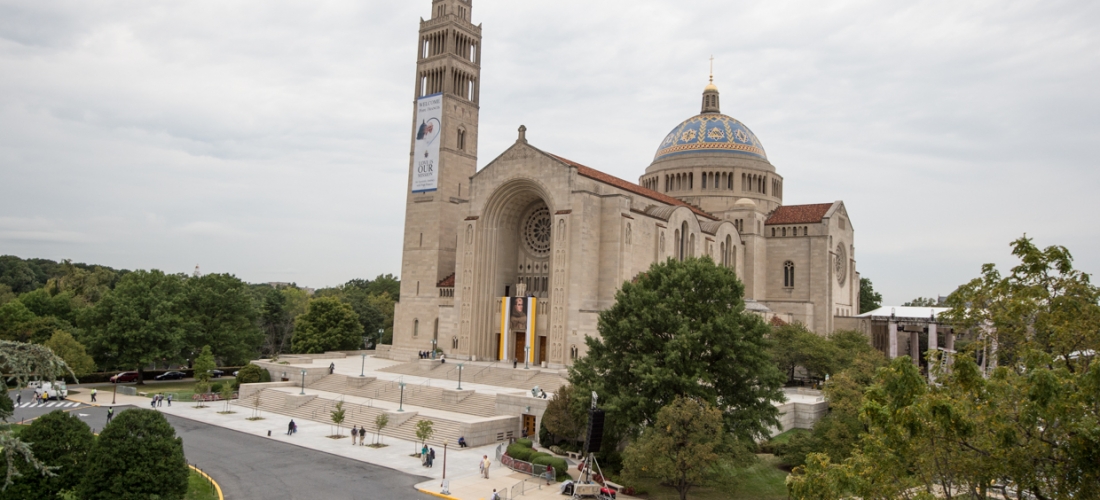 Basilica View the Day before the Papal Visit