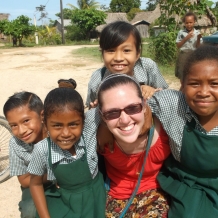 Mary Lastowka went to Belize on a mission trip with CUA’s Office of Campus Ministry.