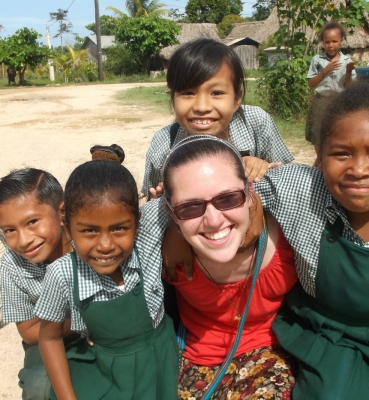 Mary Lastowka went to Belize on a mission trip with CUA’s Office of Campus Ministry.