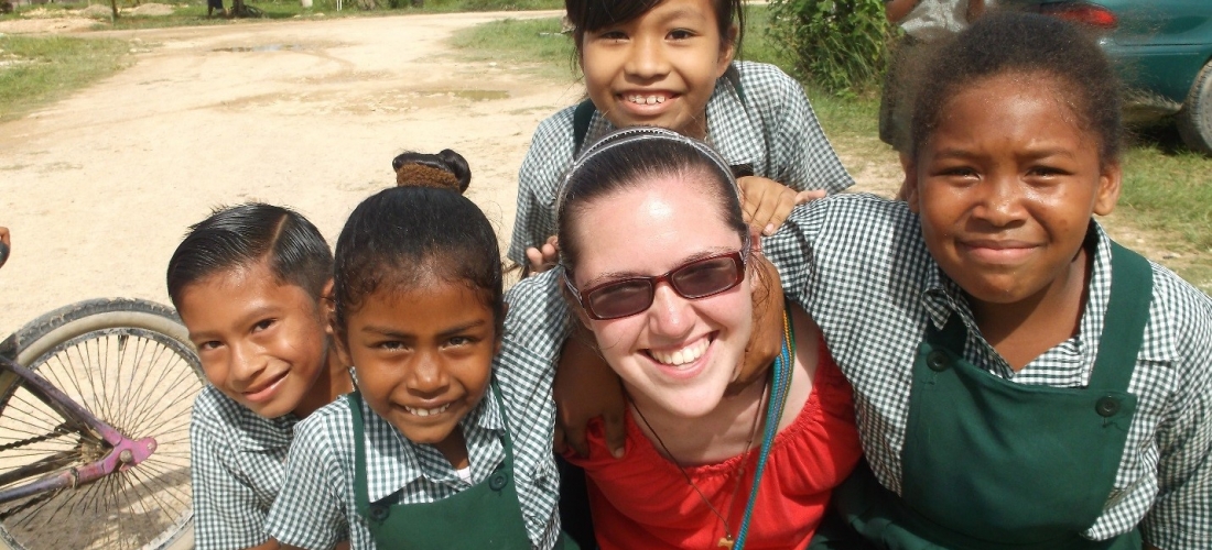 Mary Lastowka went to Belize on a mission trip with CUA’s Office of Campus Ministry.