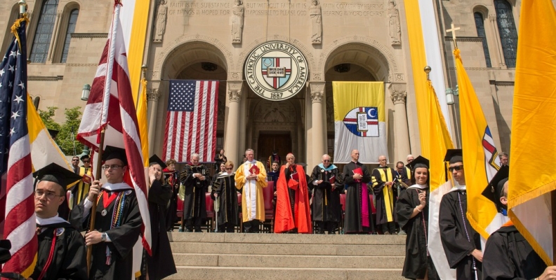 Papal Visit Excitement Reflected in Commencement Festivities