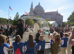 Meg Ross Saw the Pope Last Semester in Rome then on Our Own Campus