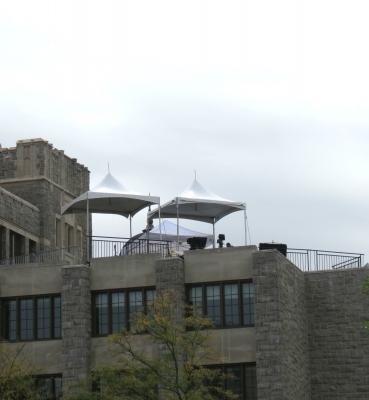 One of the rooftops getting ready for the Media