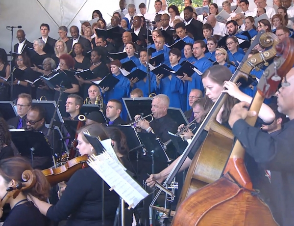 Concertmaster for the Papal Mass, Enrique Reynosa, Thanks CUA Faculty