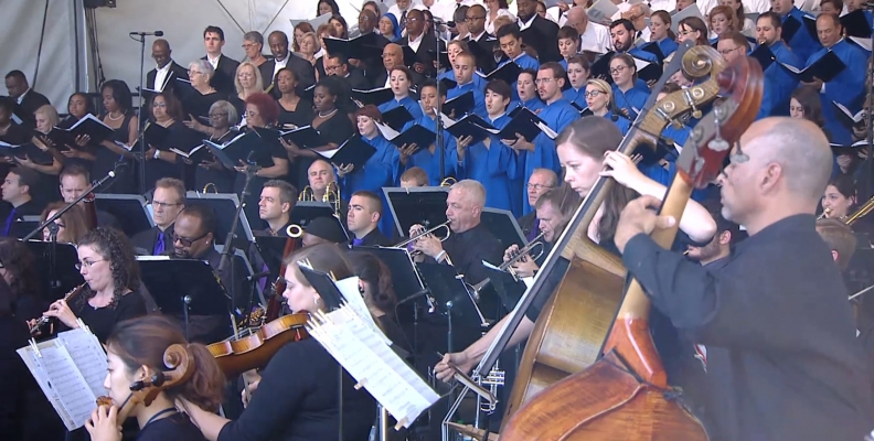 Concertmaster for the Papal Mass, Enrique Reynosa, Thanks CUA Faculty