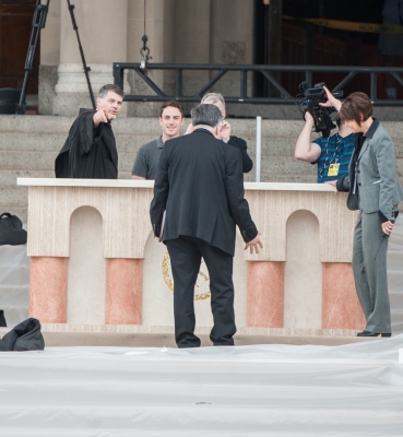 Final Preparations around the Papal Altar