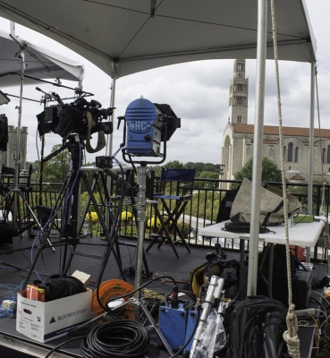 TV Studio from the Top of Father O’Connell Hall.