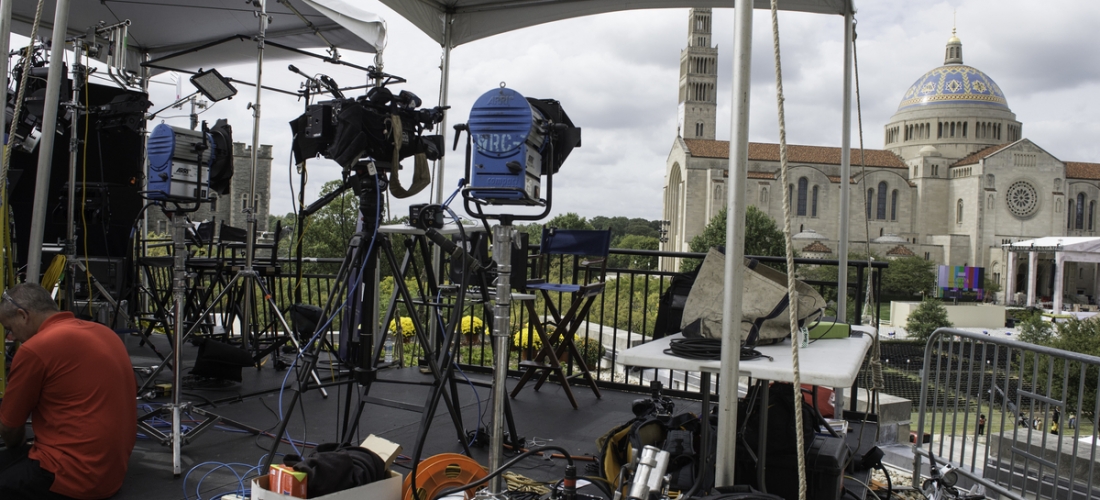 TV Studio from the Top of Father O’Connell Hall.