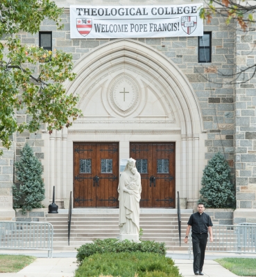 CUA Theological College Welcoming the Pope