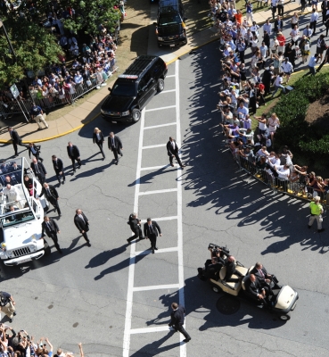 Pope Francis Arrives At CUA