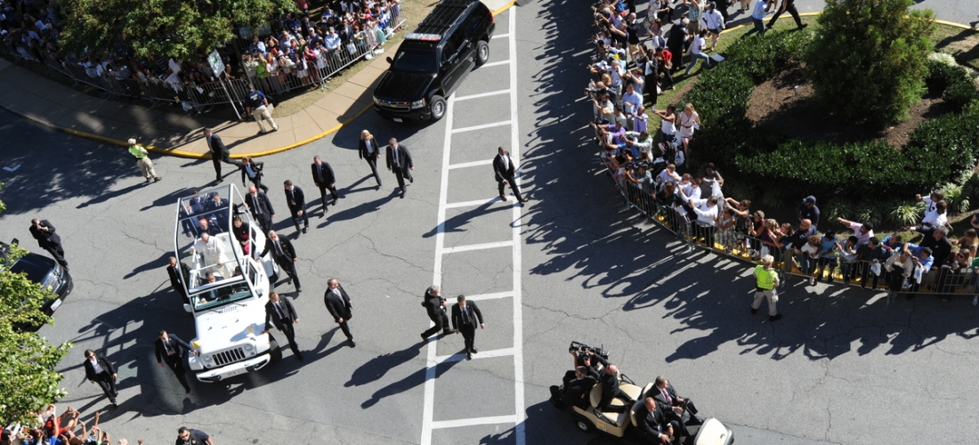 Pope Francis Arrives At CUA