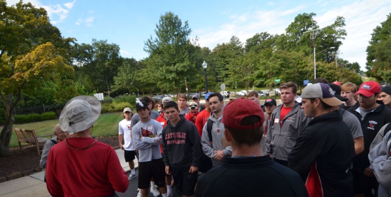 CUA Student-athletes Give Back to the Community through Service