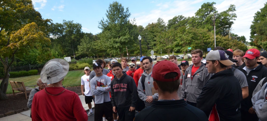 CUA students, faculty, staff, and alumni participated in “Serve with Francis Day” on Sunday, Sept. 13