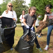 CUA students, faculty, staff, and alumni participated in “Serve with Francis Day” on Sunday, Sept. 13