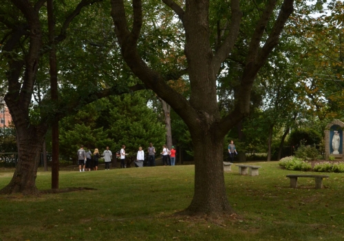 CUA students, faculty, staff, and alumni participated in “Serve with Francis Day” on Sunday, Sept. 13