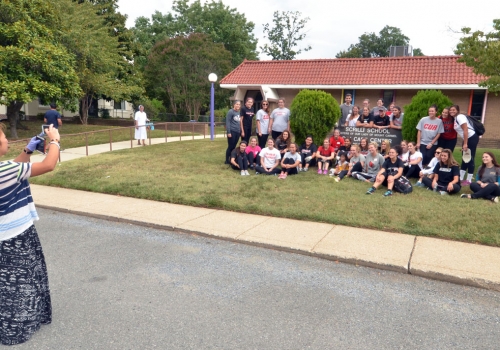 CUA students, faculty, staff, and alumni participated in “Serve with Francis Day” on Sunday, Sept. 13