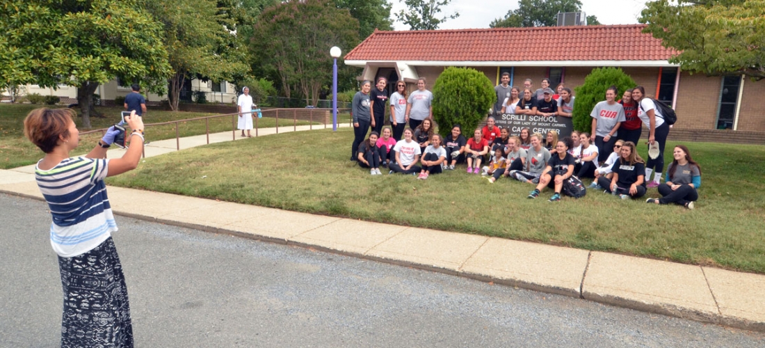 CUA students, faculty, staff, and alumni participated in “Serve with Francis Day” on Sunday, Sept. 13