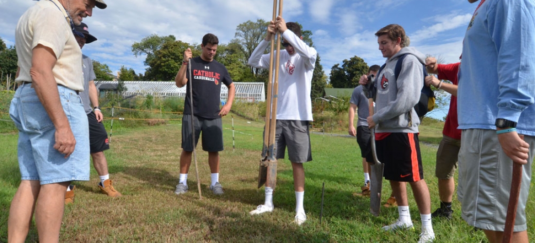 CUA students, faculty, staff, and alumni participated in “Serve with Francis Day” on Sunday, Sept. 13