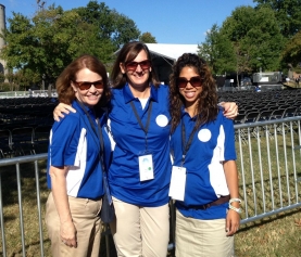 Volunteers in Place Early with Anticipation