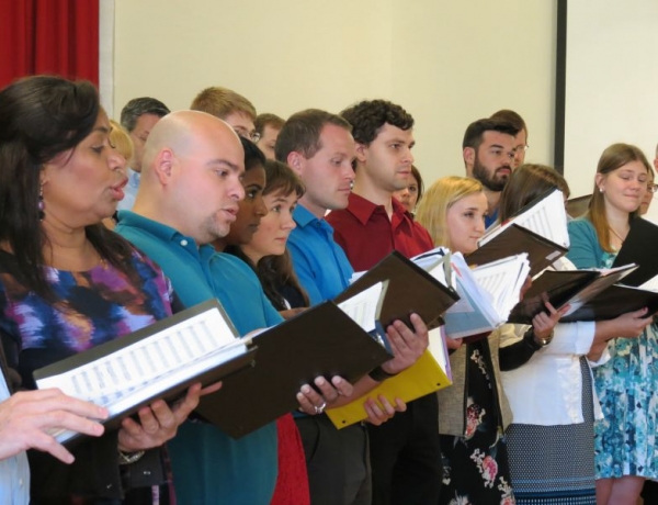 University Musicians Rehearse for Papal Mass