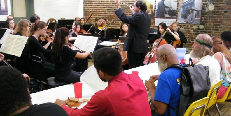 CUA Orchestra Members Perform at So Others Might Eat